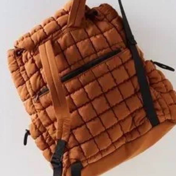 SOLD OUT! NWT Free People Movement | Quilted Hiker Backpack In Toffee - Picture 14 of 16